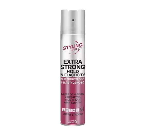 JOANNA STYLING EFFECT ЛАК ДЛЯ ВОЛОССЯ СУПЕРСТІЙКІСТЬ ТА ЕЛАСТИЧНІСТЬ EXTRA STRONG 250МЛ