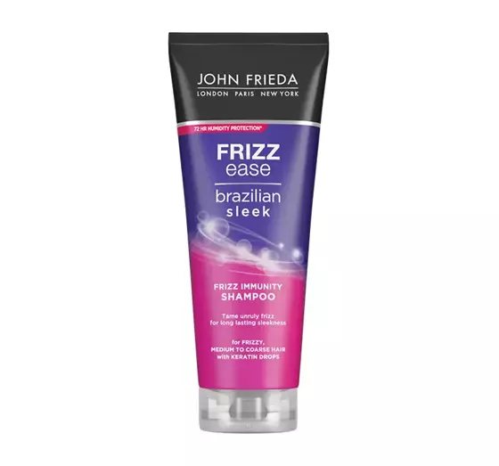 JOHN FRIEDA FRIZZ EASE BRAZILIAN SLEEK ШАМПУНЬ ДЛЯ ПУХНАСТОГО ВОЛОССЯ 250МЛ