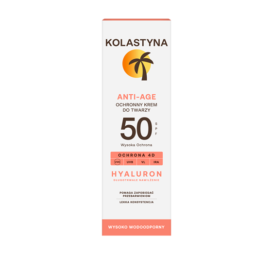 KOLASTYNA СОНЦЕЗАХИСНИЙ КРЕМ ДЛЯ ОБЛИЧЧЯ ANTI-AGING SPF50 50МЛ