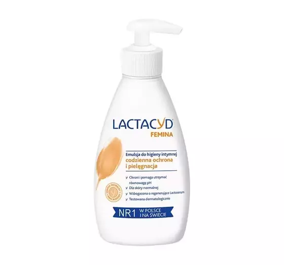 LACTACYD FEMINA ГЕЛЬ ДЛЯ ЩОДЕННОЇ ІНТИМНОЇ ГІГІЄНИ З ДОЗАТОРОМ 200МЛ