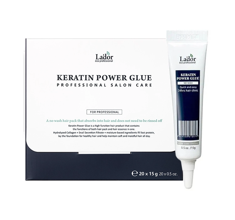 LA'DOR KERATIN POWER GLUE КОНДИЦІОНЕР ДЛЯ ВОЛОССЯ БЕЗ ЗМИВАННЯ АМПУЛА 20x15МЛ