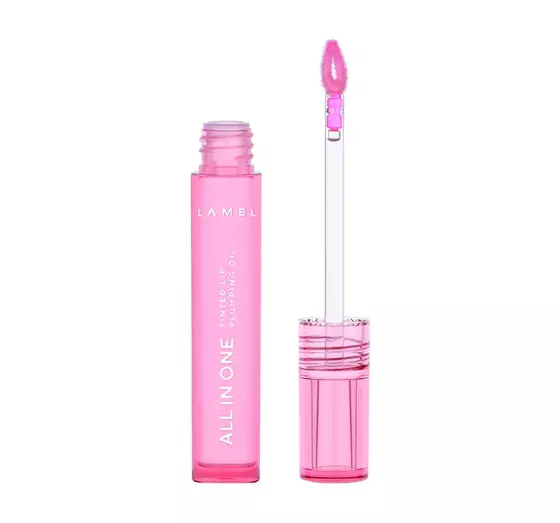 LAMEL ALL IN ONE LIP OIL ЗВОЛОЖУВАЛЬНА ОЛІЙКА ДЛЯ ГУБ 402 PINK SPARKLE 3МЛ