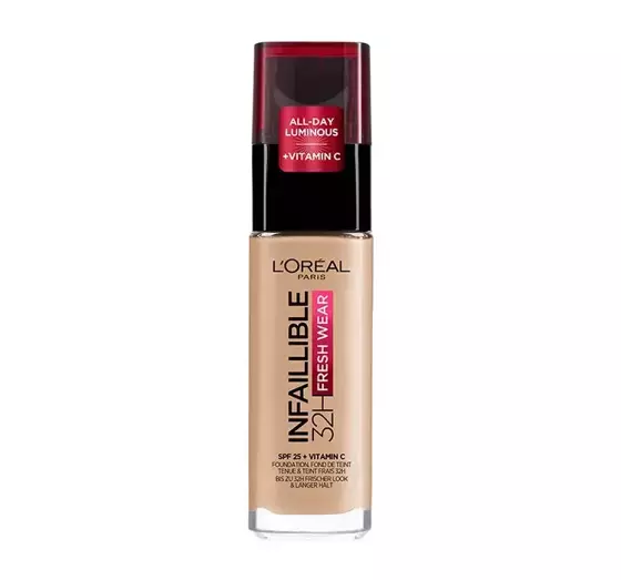 LOREAL INFAILLIBLE 24H FRESH WEAR СТІЙКИЙ ТОНАЛЬНИЙ ЗАСІБ 125 NATURAL ROSE 30МЛ