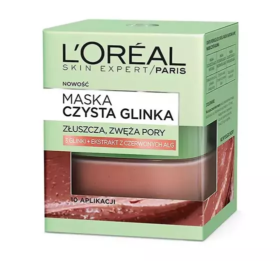 LOREAL PURE CLAYS ЧИСТА ГЛИНА ВИГЛАДЖУВАЛЬНА МАСКА