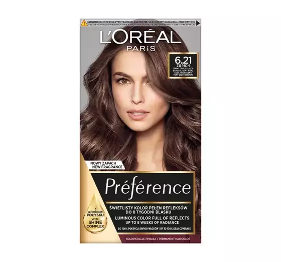 LOREAL RECITAL PREFERENCE ФАРБА ДЛЯ ВОЛОССЯ 6.21