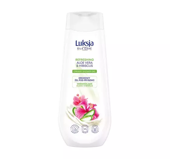 LUKSJA SILK CARE REFRESHING КРЕМОВИЙ ГЕЛЬ ДЛЯ ДУШУ З АЛОЕ ТА ГІБІСКУСОМ 500МЛ