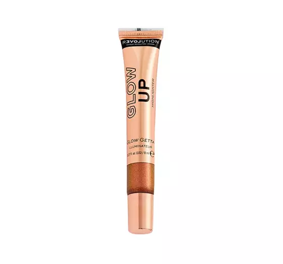 MAKEUP REVOLUTION GLOW UP LIQUID HIGHLIGHTER РІДКИЙ ХАЙЛАЙТЕР ДЛЯ ОБЛИЧЧЯ GLOW GETTA 8МЛ