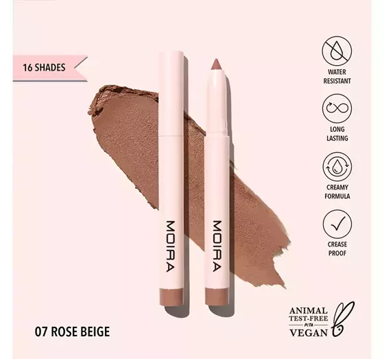 MOIRA AT GLANCE БЛИСКУЧІ ТІНІ ДЛЯ ПОВІК 07 ROSE BEIGE 1,5Г