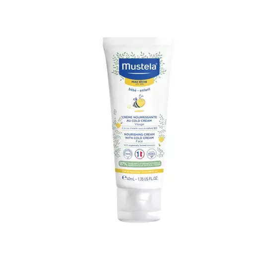 MUSTELA ЖИВИЛЬНИЙ КРЕМ З COLD CREAM ДЛЯ ДІТЕЙ І НЕМОВЛЯТ З 1-ГО ДНЯ ЖИТТЯ 40МЛ