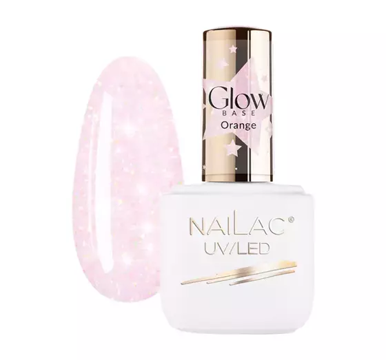 NAILAC GLOW BASE КАУЧУКОВА БАЗА ORANGE 7МЛ