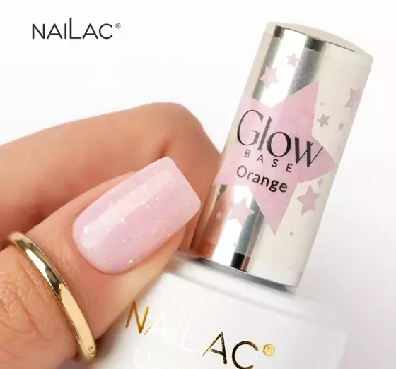 NAILAC GLOW BASE КАУЧУКОВА БАЗА ORANGE 7МЛ