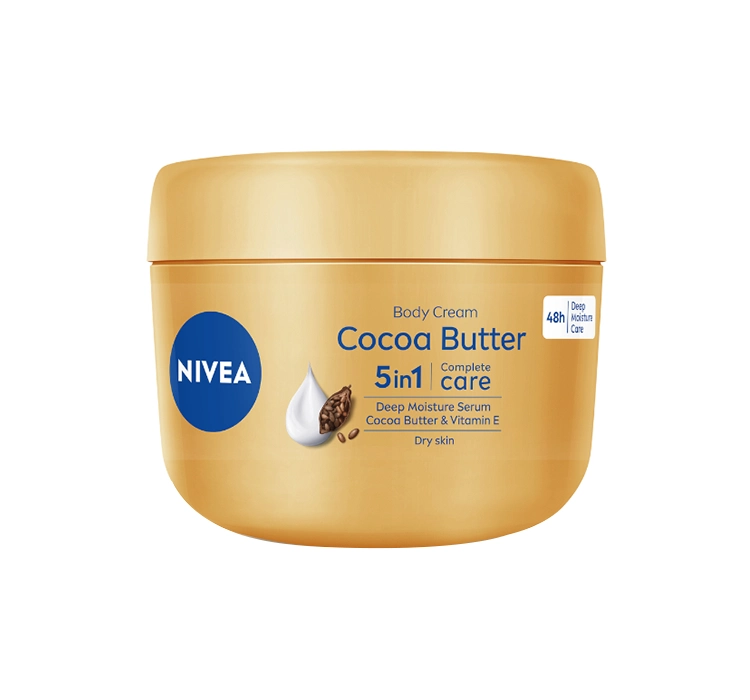 NIVEA BODY CREAM COCOA BUTTER ЖИВИЛЬНЕ МАСЛО ДЛЯ ТІЛА З КАКАО-МАСЛОМ 250МЛ