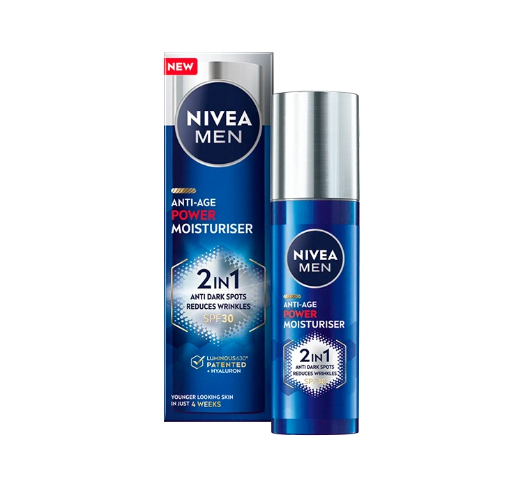 NIVEA MEN ANTI-AGE POWER ЗВОЛОЖУВАЛЬНИЙ КРЕМ ДЛЯ ОБЛИЧЧЯ ДЛЯ ЧОЛОВІКІВ 50МЛ