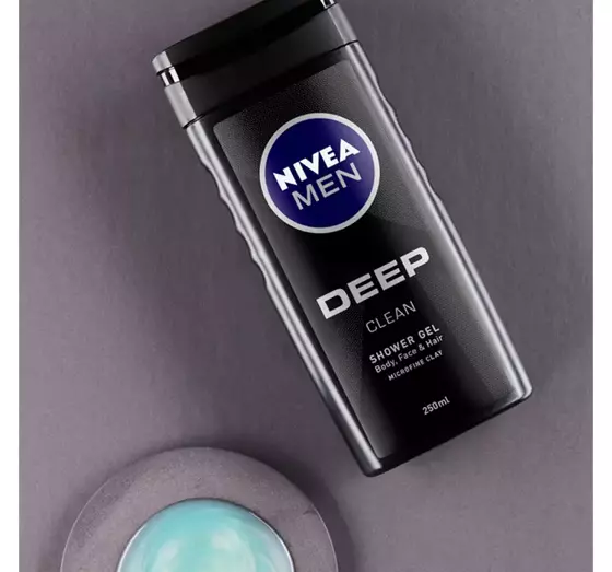 NIVEA MEN DEEP ГЕЛЬ ДЛЯ ДУШУ З АКТИВОВАНИМ ВУГІЛЛЯМ 250МЛ