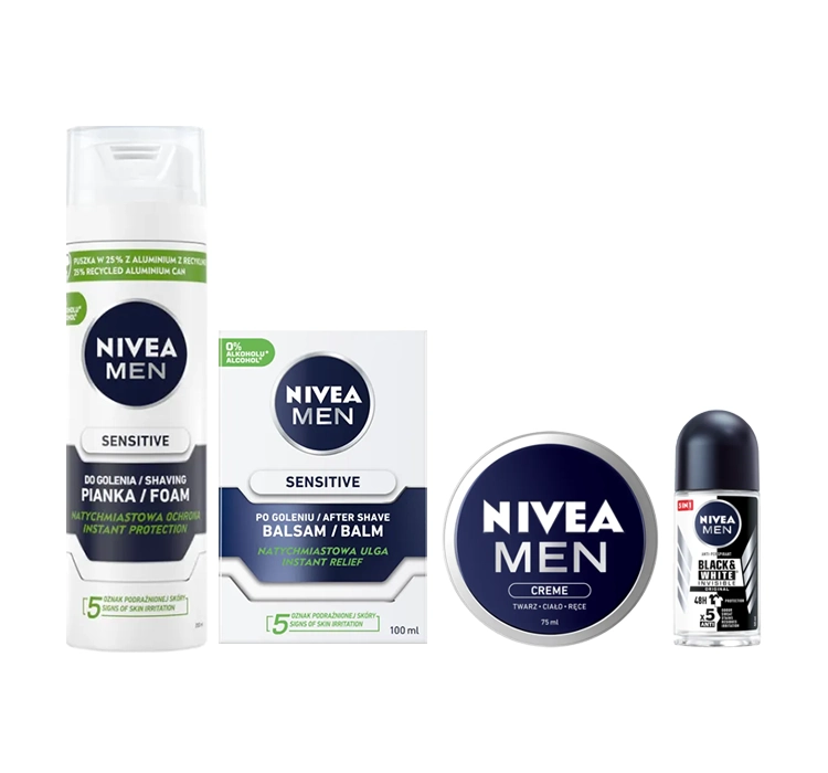 NIVEA MEN SENSITIVE ELEGANCE НАБІР КОСМЕТИКИ ДЛЯ ЧОЛОВІКІВ З КОСМЕТИЧКОЮ