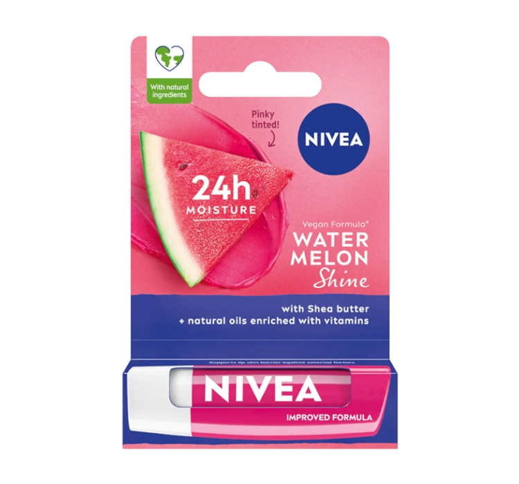 NIVEA ПОЖИВНА ПОМАДА ДЛЯ ГУБ WATERMELON SHINE 5,5МЛ