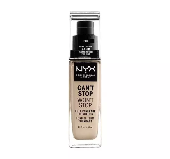 NYX PROFESSIONAL MAKEUP CAN'T STOP WON'T STOP КРИЮЧИЙ ТОНАЛЬНИЙ ЗАСІБ 01.5 FAIR 30МЛ