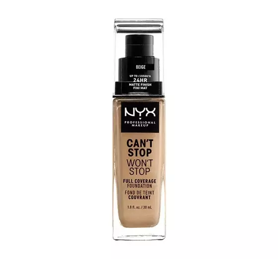 NYX PROFESSIONAL MAKEUP CAN'T STOP WON'T STOP ТОНАЛЬНИЙ ЗАСІБ ПОВНЕ ПОКРИТТЯ 11 BEIGE 30МЛ