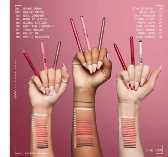 NYX PROFESSIONAL MAKEUP LINE LOUD LIP PENCIL КОНТУРНИЙ ОЛІВЕЦЬ ДЛЯ ГУБ 06 1,2Г