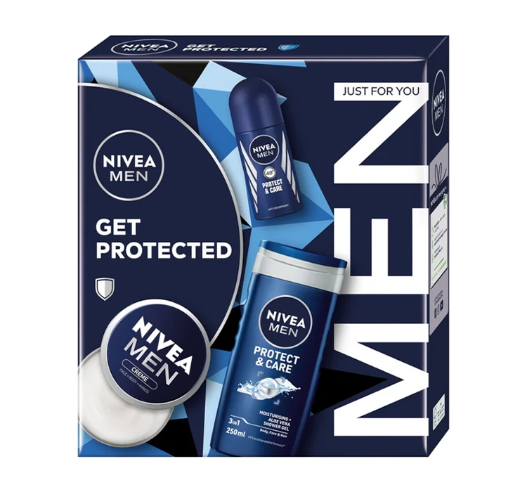 Nivea Men Набір косметики для чоловіків крем + роликовий антиперспірант + гель для душу 3 в 1