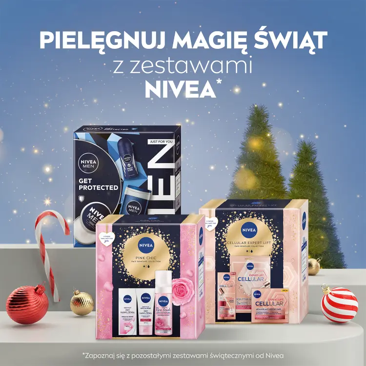 Nivea Q10 Elegance набір косметики для догляду за обличчям денний крем SPF15 + сироватка + косметичка