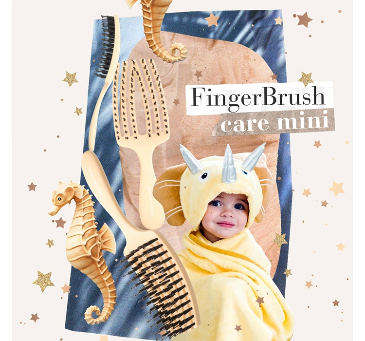 OLIVIA GARDEN FINGERBRUSH CARE MINI KIDS ЩІТКА ДЛЯ ВОЛОССЯ YELLOW