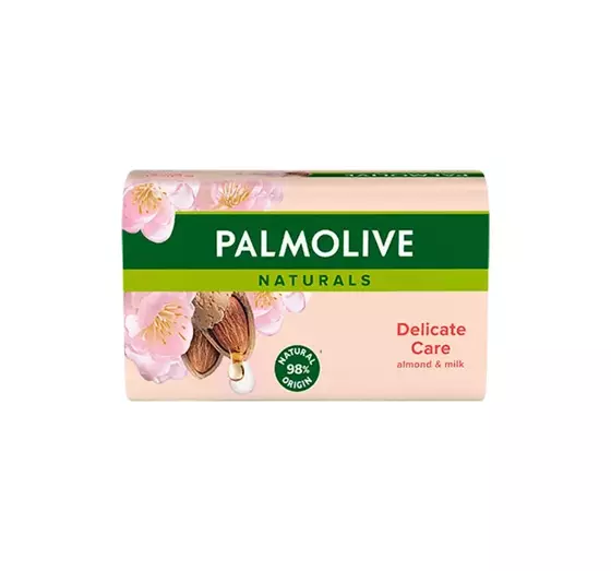 PALMOLIVE NATURALS DELICATE CARE ALMOND & MILK ТВЕРДЕ МИЛО ДЛЯ ОБЛИЧЧЯ, РУК І ТІЛА 90Г