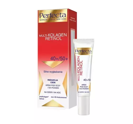 PERFECTA MULTI-KOLAGEN RETINOL КРЕМ ПІД ОЧІ ТА НА ПОВІКИ 40+/50+ 15МЛ