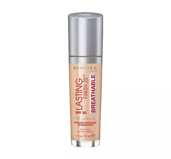 RIMMEL LASTING FINISH 25H BREATHABLE ТОНАЛЬНА ОСНОВА 101