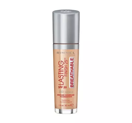 RIMMEL LASTING FINISH 25H BREATHABLE ТОНАЛЬНА ОСНОВА 203