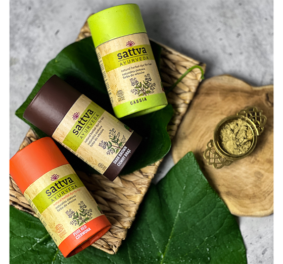 SATTVA AYURVEDA HENNA НАТУРАЛЬНА ТРАВ'ЯНА ФАРБА НА ОСНОВІ ХНИ CHOCOLATE BROWN 150Г