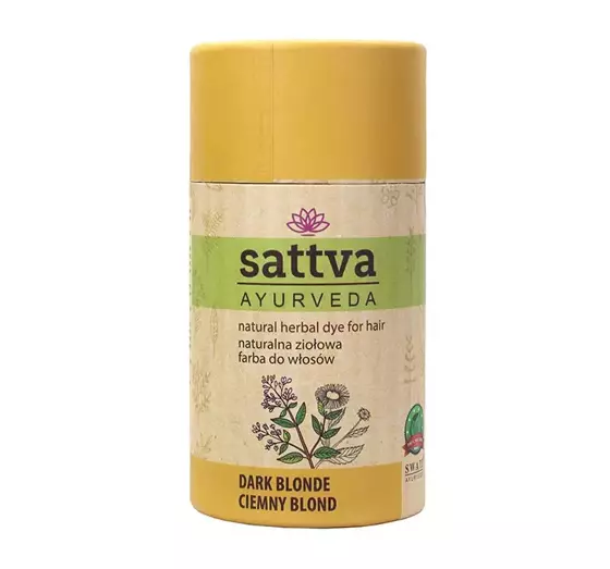 SATTVA AYURVEDA НАТУРАЛЬНА ТРАВ'ЯНА ФАРБА НА ОСНОВІ ХНИ DARK BLONDE 150Г