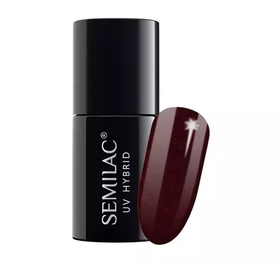 SEMILAC ГЕЛЬ-ЛАК LOVE IS IN THE NAILS 393 SPARKLING BLACK CHERRY 7МЛ