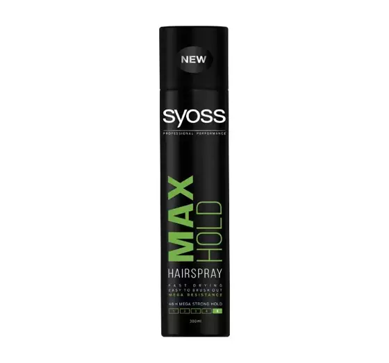 SYOSS MAX HOLD ФІКСУЮЧИЙ ЛАК ДЛЯ ВОЛОССЯ 300МЛ