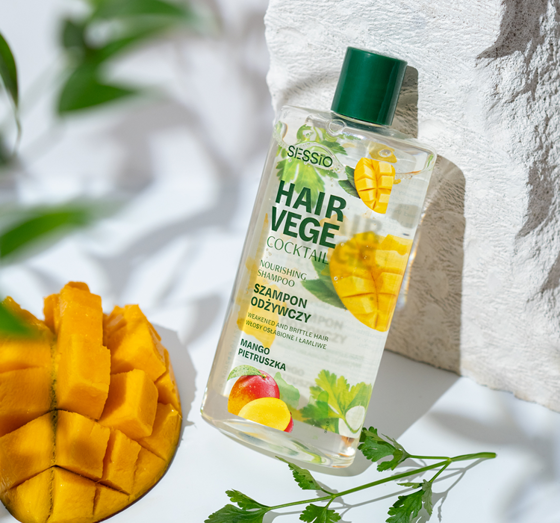 Sessio Hair Vege Cocktail живильний шампунь для волосся з петрушкою і манго 300г