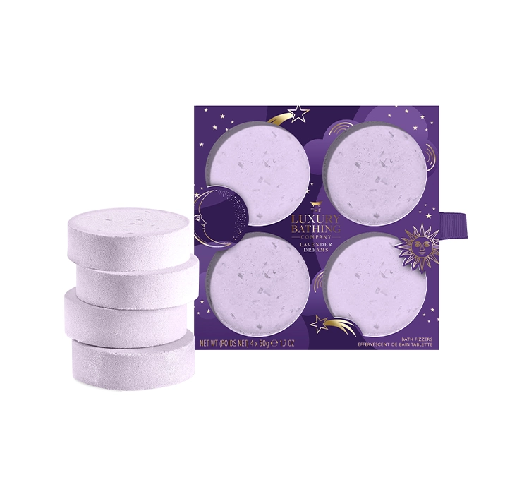 The Luxury Bathing Lavender Dreams набір лавандових бомбочок для ванни 4 x 50г