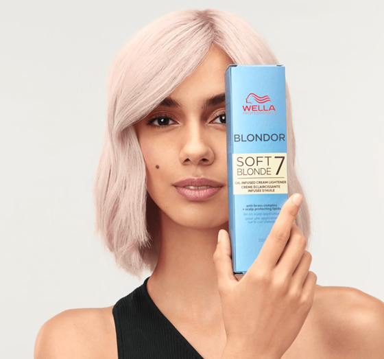 WELLA PROFESSIONALS BLONDOR SOFT BLONDE 7 ОСВІТЛЮВАЧ ДЛЯ ВОЛОССЯ У ФОРМІ КРЕМУ 200Г