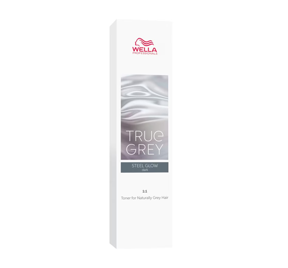 WELLA PROFESSIONALS TRUE GREY ФАРБА ДЛЯ ТОНУВАННЯ СИВОГО ВОЛОССЯ STEEL GLOW DARK 60МЛ