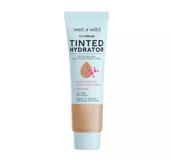 WET N WILD BARE FOCUS TINTED HYDRATOR ЗВОЛОЖУЮЧИЙ ТОНАЛЬНИЙ ЗАСІБ ДЛЯ ОБЛИЧЧЯ MEDIUM TAN 27МЛ