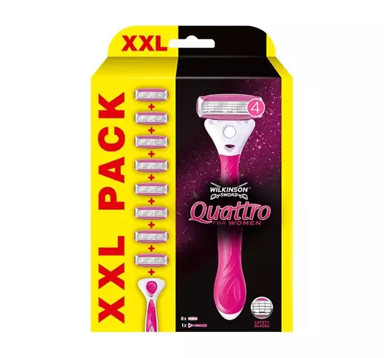 WILKINSON SWORD QUATTRO FOR WOMEN XXL PACK БРИТВА ДЛЯ ЖІНОК + 7 КАРТРИДЖІВ