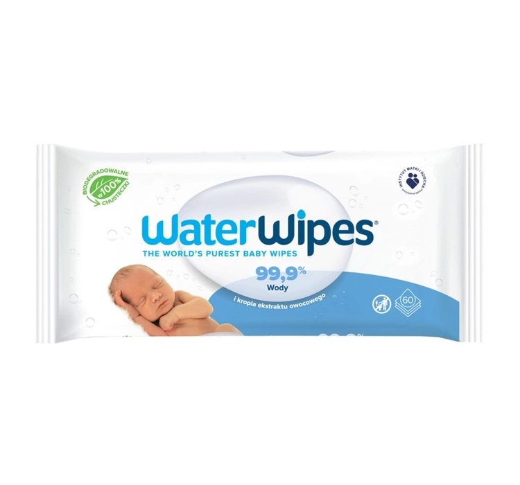 WaterWipes біорозкладні вологі серветки 60 штук