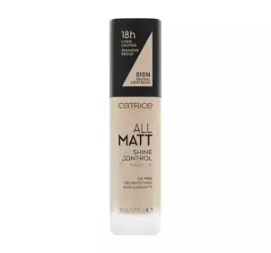 CATRICE ALL MATT SHINE CONTROL ТОНАЛЬНИЙ ЗАСІБ 010N NEUTRAL LIGHT BEIGE 30МЛ