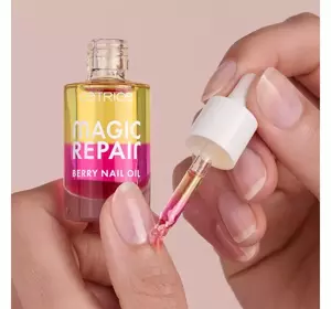 CATRICE MAGIC REPAIR BERRY NAIL OIL ДВОФАЗНА ОЛІЙКА ДЛЯ НІГТІВ 8МЛ