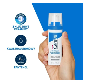 CERAVE ЗВОЛОЖУЮЧА СИРОВАТКА З ГІАЛУРОНОВОЮ КИСЛОТОЮ 30МЛ