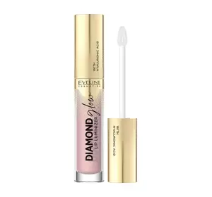 EVELINE DIAMOND GLOW LIP LUMINIZER БЛИСК ДЛЯ ГУБ З ГІАЛУРОНОВОЮ КИСЛОТОЮ 03 CARAMEL ICE CREAM 4,5МЛ