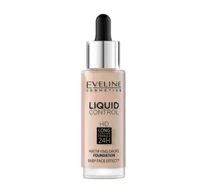 EVELINE LIQUID CONTROL HD ТОНАЛЬНА ОСНОВА 010 LIGHT BEIGE