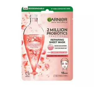 GARNIER SKIN NATURALS РЕГЕНЕРУЮЧА ТКАНИННА МАСКА З ПРОБІОТИКАМИ 22Г