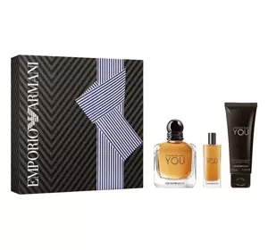 GIORGIO ARMANI STRONGER WITH YOU POUR HOMME ТУАЛЕТНА ВОДА 100МЛ + 15МЛ + ГЕЛЬ 75МЛ
