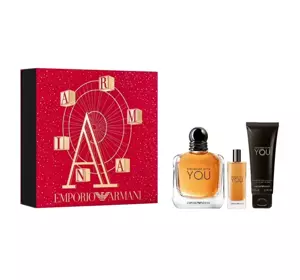 GIORGIO ARMANI STRONGER WITH YOU POUR HOMME ТУАЛЕТНА ВОДА 100МЛ + 15МЛ + ГЕЛЬ 75МЛ
