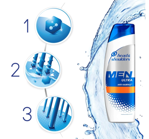 HEAD & SHOULDERS MEN HAIR BOOSTER ШАМПУНЬ ДЛЯ ВОЛОССЯ 360МЛ